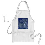Blue Bokeh Leaves Aprons