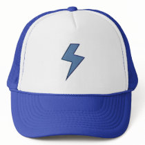 Blue Bolt Mesh Hats