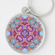 Blue Bombay Keychain