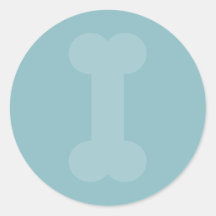 Blue Bone Sticker