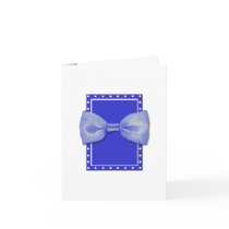 Blue Bowtie Note Card