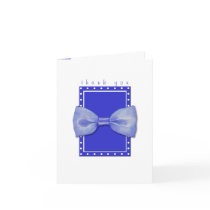 Blue Bowtie Thank You Note Card