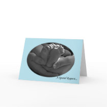 Blue Boy Godmother Request Card