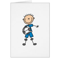 Blue Boys Soccer Card