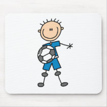 Blue Boys Soccer Mousepad