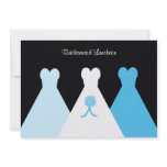 Blue Bridesmaid Luncheon or Brunch Invitation