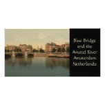 Blue Bridge and the Amstel River, Amsterdam Picture Card