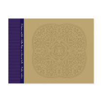 blue brown Arabic wisdom proverb truth sorry Post Card