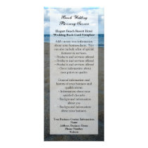 Blue/Brown Sands ~ Beach Wedding Program or