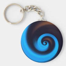 Blue Brown Spiral Key Chains