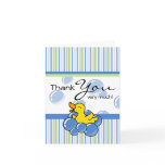 Blue Bubble Ducky Thank You Notes