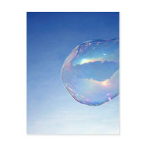 Blue Bubble Postkarte