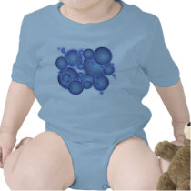 blue bubbles rompers