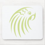Blue Budgerigar Bird Logo mousepads