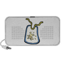 blue bunny bib iPhone speakers