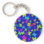 Blue Butterflies Keychain