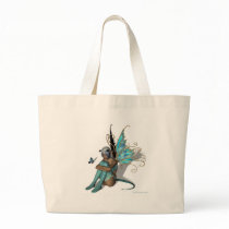 Blue Butterfly Tote Bag