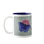 BLUE BUTTERFLY CROSS STITCH mugs