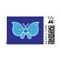 Blue Butterfly Custom Stamps