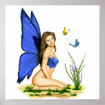 "Blue Butterfly Fairy"  Posters
