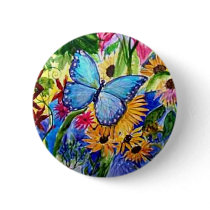 Blue Butterfly Garden Pins