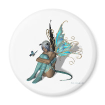 Blue Butterfly Fridge Magnets