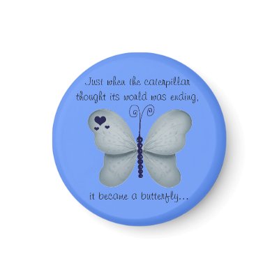 Blue Butterfly Magnet by E_MotionStudio