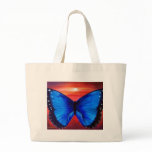 Blue Butterfly Morph Sunset - Multi Canvas Bags