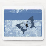 Blue Butterfly Mousemat