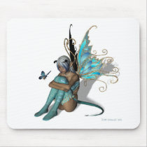 Blue Butterfly Mousepad
