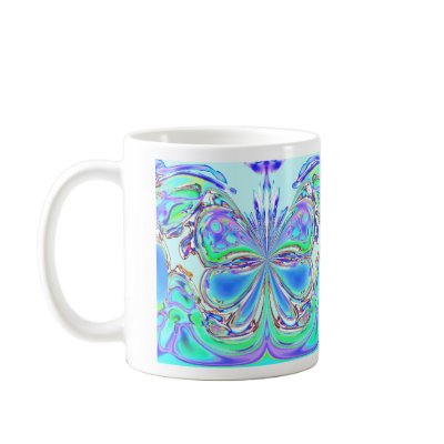 Blue Butterfly Mug by M.Light by Aquavel