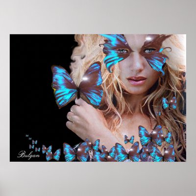 BLUE BUTTERFLY by bulgan_lumini