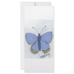 Blue butterfly personalized rack card