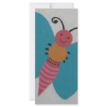 blue butterfly customized rack card