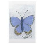 Blue butterfly custom stationery