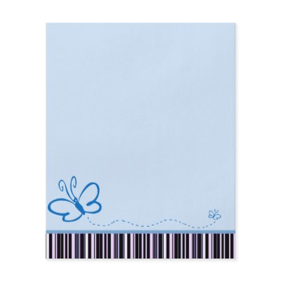 Blue Butterfly Stationery Flyer by maddisonstationery