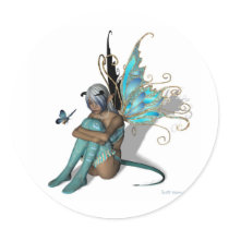 Blue Butterfly Stickers