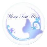 Blue Butterfly Stickers