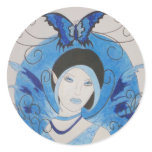 Blue Butterfly Stickers