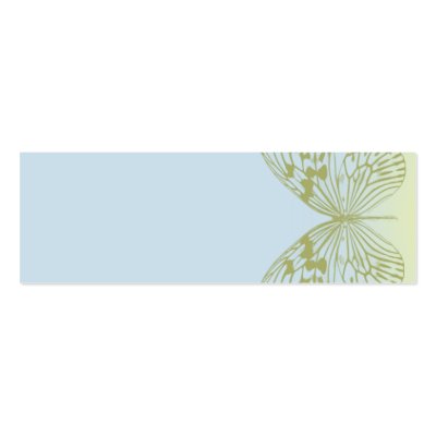 Blue Butterfly & Stripe Business Card by elizabethamira