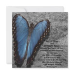 Blue Butterfly Wedding Announcements