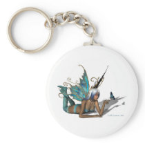 Blue Butterfy 3 Keychain
