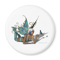 Blue Butterfy 3 Magnet
