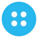 Blue Button stickers