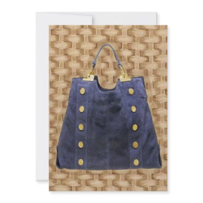 Blue Buttoned Bag by ElainePlesser