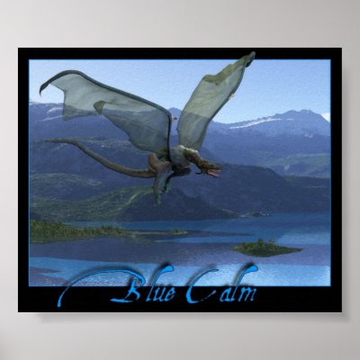 Blue Calm Print by spamboy