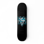 Blue Camo Albanian Eagle Skate Deck