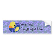 Blue Camo Rubber Ducky