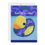 Blue Camo Rubber Ducky