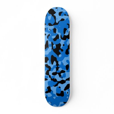 Blue Camo Skate Board Deck by BoardsOfWar
